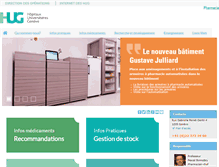 Tablet Screenshot of pharmacie.hug-ge.ch